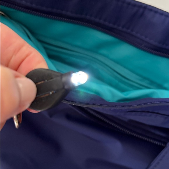 Travelon Bag Anti-Theft RFID blocking Tote Shoulder Bag Navy Blue - Picture 9 of 16